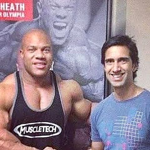 Amit Sharma with Phil Heath